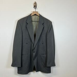 Circle S Vintage Western Style Gray Sport Jacket Blazer Men’s Size 42L